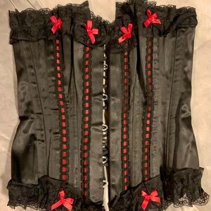Black Corset with Red Accents